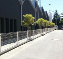 6-recinzione modulare in ferro verniciato bianco